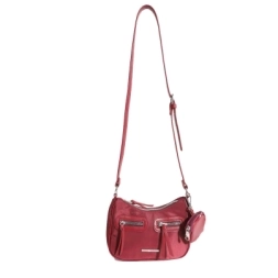 Imagen de Cartera Con Monedero Trendy Bordo