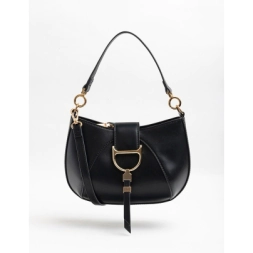 Imagen de Cartera Gondola Con Herraje Squash Negro