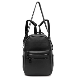 Imagen de Mochila Nador Doble Correa Negra Skora 32x27x12cm