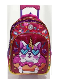 Imagen de Mochila Carro Gato Con Lentes Rosa