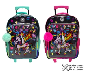 Imagen de Mochila Carro Unicornio - Rosa
