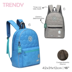 Imagen de Mochila Trendy Celeste