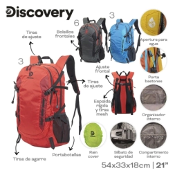 Imagen de Mochila Camping Discovery Rojo