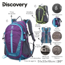 Imagen de Mochila Camping Discovery Turquesa
