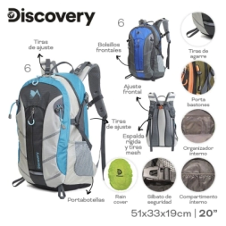 Imagen de Mochila Camping Discovery Blanco