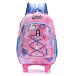 Imagen de Mochila Carro Think Happy Shine Lentejuelas Portanotebook Skora
