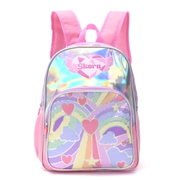 Imagen de Mochila Alma Rainbow Hearts Con Llavero 16