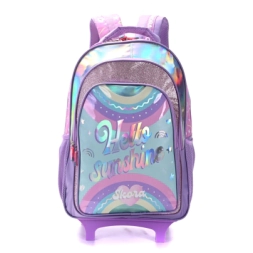 Imagen de Mochila Carro Lettering Hello Sunshine Con Llavero