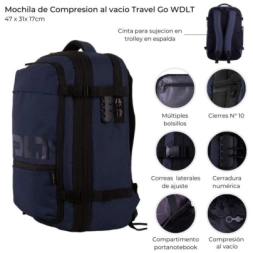 Imagen de Mochila De Compresion Al Vacio Travel Go Wanderlust