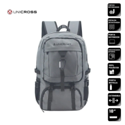Imagen de Mochila Unicross Gris 18
