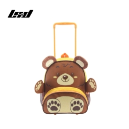 Imagen de Mochila C/ Carro Animalitos Lsyd Marron