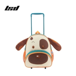 Imagen de Mochila C/ Carro Animalitos Lsyd Marron