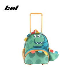 Imagen de Mochila C/ Carro Animalitos Lsyd Verde