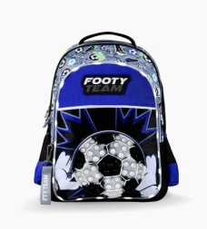 Imagen de Mochila Footy Espalda 18'' Futbol Pop It Azul