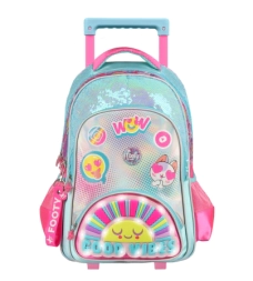 Imagen de Mochila Footy 18'' Carro Sunshine Con Led Celeste