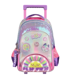 Imagen de Mochila Footy 18'' Carro Sunshine Con Led Violeta