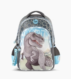 Imagen de Mochila Footy Espalda 18'' Dinosaurio Con Luz Led Celeste