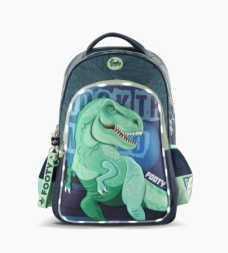Imagen de Mochila Footy Espalda 18'' Dinosaurio Con Luz Led Verde