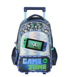 Imagen de Mochila Footy 18'' Carro Game Zone Con Led Azul