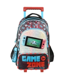 Imagen de Mochila Footy 18'' Carro Game Zone Con Led Rojo