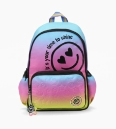 Imagen de Mochila Espalda Grande Linea Multicolor Footy Negro