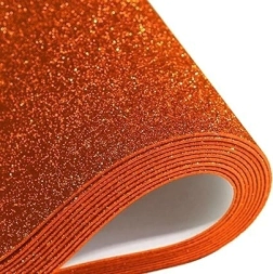 Imagen de Goma Eva X10 C/brillo Naranja 40x60