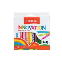 Imagen de Crayones De Cera Innovation X 12 Unidades Simball
