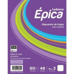 Imagen de Rto Epica 90gr N3 Cuad 48 Hj