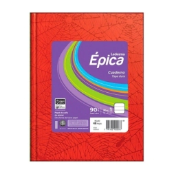 Imagen de Cuaderno Epica N1 Rojo Araña 48hj Ray.