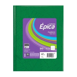 Imagen de Cuaderno Epica N1 Verde Araña 48hj Ray.