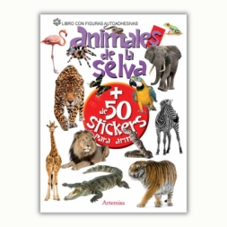Imagen de Libro Animales De La Selva + 50 Stickers