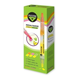 Imagen de Resaltador Doble Color Surt Pta Biselada Pizzini