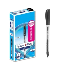 Imagen de Boligrafo Gel Paper Mate Negro X6