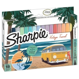 Imagen de Boligrafos Sharpie Vintage 18pzas
