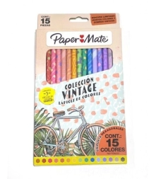 Imagen de Paper Mate 15 Pzas Vintage 3mm