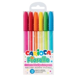 Imagen de Boligrafos Fiorella Surtido X6 Carioca