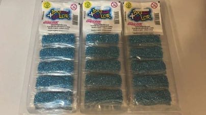 Imagen de Brillantina Celeste X 5 Sobres X 20 Blister
