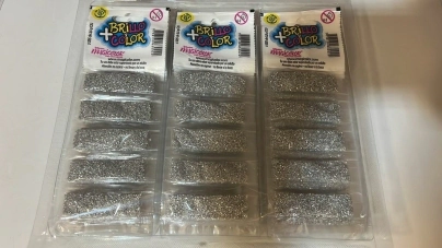 Brillantina Plateado X 5 Sobres X 20 Blister