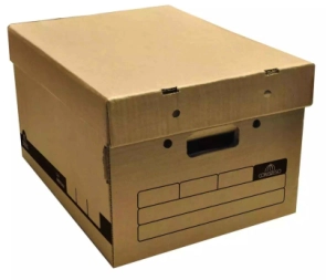 Imagen de Caja De Archivo Alta Americana Premium Tapa Y Base Kraft 43 X 32,5 X 25