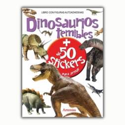 Imagen de Libro Dinosaurios Temibles + De 50 Stickers