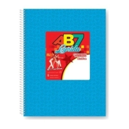 Imagen de Cuaderno Laprida Ab7 T/d 21x27 Celeste - 60 Hjs Rayadas