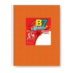 Imagen de Cuaderno Laprida Ab7 T/d 21x27 Naranja - 60 Hjs Rayadas