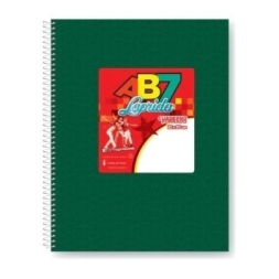 Imagen de Cuaderno Laprida Ab7 T/d 21x27 Verde - 100 Hjs Rayadas