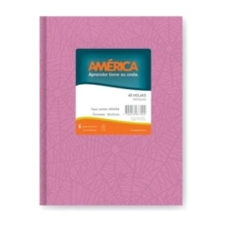 Imagen de Cuaderno America AraÑa 16x21 T/d Rosa - 42hjs Rayadas