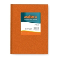 Imagen de Cuaderno America AraÑa 16x21 T/d Naranja - 42hjs Rayadas