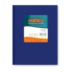 Imagen de Cuaderno America AraÑa 16x21 T/d Azul - 82hjs Cuadriculadas