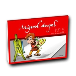 Imagen de Block Miguel Angel Dibujo N°5 20hjs Blanco 106g