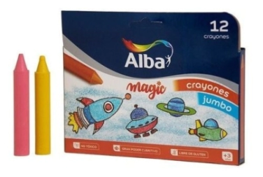 Imagen de Crayones Alba Jumbo Grande X12