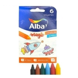 Imagen de Crayones Alba Jumbo Chico X6