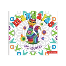 Imagen de Libro Para Colorear Mandalas - Gato Mil Colores